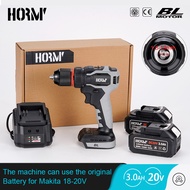 18V Cordless Brushless Electric Screwdriver Impact Drill Wireless Rechargable Wrench Power Tool For Makita Battery
