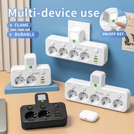 Power Socket 4 Sockets EU Plug Electrical No Extension Cord USB Type C 2 Spec
