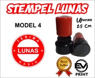STEMPEL LUNAS KECIL OTOMATIS  STEMPEL LUNAS NOTA STEMPEL LUNAS USAHA TERIMAKASIH BULAT 25CM