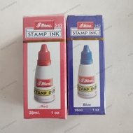น้ำหมึก เติมตรายาง Stamp Ink 28ml Shiny (น้ำเงิน , แดง)