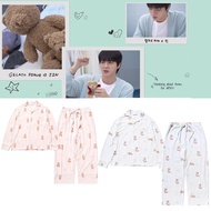BTS Jin x Gelato Pique Bear Pattern Shirt