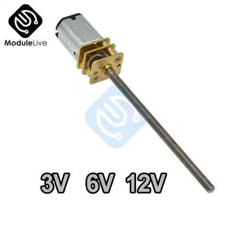 Dc Motor 3V/6V/12V N20 Mini Micro Metal Gear Motor DC Motors Shaft M3 x 55mm 15/30/60/100/150/200/30
