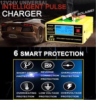 เครื่องชาร์จแบตเตอรี่รถยนต์อัจฉริยะและสลายซัลเฟต 12V / 24V 10A Max/6-150Ah รุ่น BLM-CDQ-866 / BY-CDQ