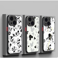 for iPhone SE SE2 SE3 7 8 Plus XR XS Max 11 Pro Max dull polish Protective lens soft Case 35M Mickey Mouse pattern