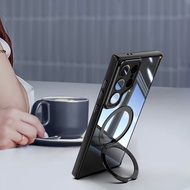 360 Rotating Bracket Lens Protection Samsung S23 S24 S25 Ultra Phone Case S24 Plus A16 A06 Protectiv