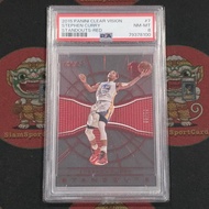 Card​Grade​ Stephen Curry 2015 Clear Vision Standout Red 71/99​ PSA​ 8
