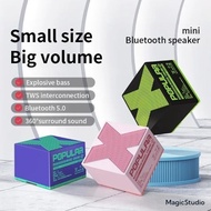 X 360° Wireless Bluetooth Audio Speakers 3D Stereo Mini Portable Smart Subwoofer Speaker  Portable S