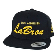 Los Angeles Labron Script Lakers Colors Snapback Cap Custom Embroidered Hat