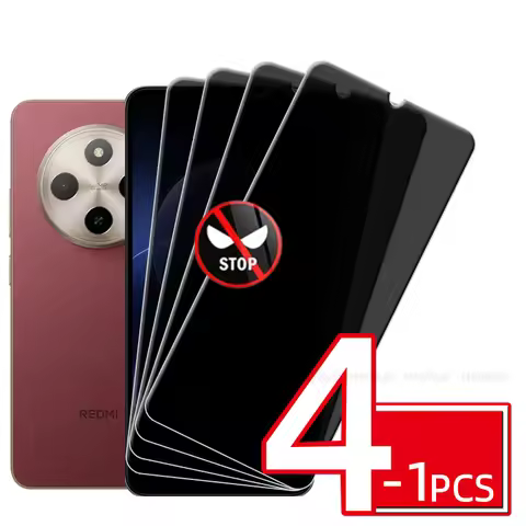 1/2/3/4Pcs For Redmi 17C Glass Xiaomi Redmi 17C Tempered Glass Phone Protective Privacy Anti-Spy Glu