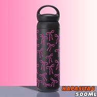 CUSTOM TUMBLER Coquette Tumbler Korea - CAPACITY 500 VIRAL RIBBON TUMBLERML CUTE RIBBON TUMBLER copy