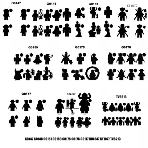 Cartoon movie TV Anime models Action Figures G0147 G0148 G0151 G0159 G0175 G0176 G0177 KDL847 KT1077