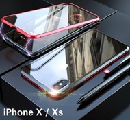 Dành Cho Apple iPhone X / iPhone Xs Ốp Nam Châm Ốp Kính Cường Lực 9H Hai Mặt Trước + Sau 360 Ốp Lưng