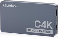 FEEWORLD C4K Video Capture 4K HDMI 60Hz in and Out USB-C Plug and Play for Streaming Gaming Video Co