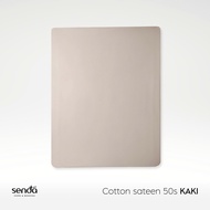 Ga giường 1m6 1m8 Cotton Sateen Sen Đá Home Bedding cao cấp trơn màu drap bo chun lụa trải nệm ra đệ