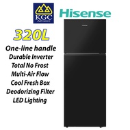 Hisense 2 Door 320L Fridge Inverter Refrigerator RT328N4ABN1