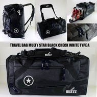 BLACK TRAVEL BAG - BLACK DUFFEL BAG - BLACK FITNESS BAG - BLACK GYM BAG