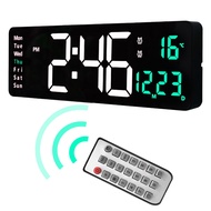Large Digital Wall Clock Temperature Date Electronic Clock Digital Wall Clock Digital Calander Tempe