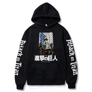 2020 Anime Graphic Hoodies Men Kawaii Attack On Titan Printed Long Seved Sweatshirt Unisex Ma