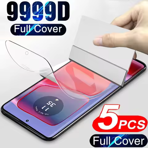 5PCS Screen Protector For Motorola Edge 60 Fushion 50 40 Pro 30 Ultra Neo Hydrogel Film For Moto G85