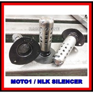 Moto1 / NLK Tru Pressure Exhaust RS150 28mm / 32mm Stopper DB Killer Moto1 Silencer exhaust