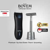 BOVEM Up & Down Package: Waterproof Below-The-Waist Trimmer for Face Body and Private Groin Grooming
