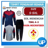 Maroon Microfiber Long Sleeve T-Shirt for Junior High School Teenagers Ting4-5 New Design