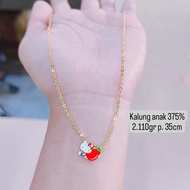 375% gold children's necklace