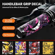 Universal Motorcycle Handlebar Grip Skin Sticker Anti‑Slip Sweat Resistant Decal for Scooter E‑bike 