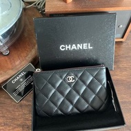 Chanel classic vintage black leather mini pouch wallet O case coins bag經典中古復古絕版香奈兒小香菱格紋真皮錢包銀包散子包鎖匙包#V84