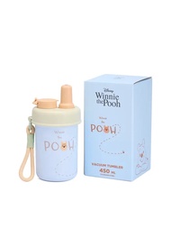 Tora แก้วน้ำสุญญากาศ สแตนเลส เก็บความร้อนเย็น ลายหมีพูห์ Disney Collection 2025 ความจุ 450 มล. สีฟ้า