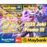 RANK JOKI MLBB / MLBB BOOSTING RANK / JOKI MOBILE LEGEND / JOKI RANK Murah 2025