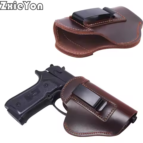 1911 Leather Pistol Holster Glock 19 Berretta 92 P226 P229 9MM Pistol PM Gun Holster Hunting Univers