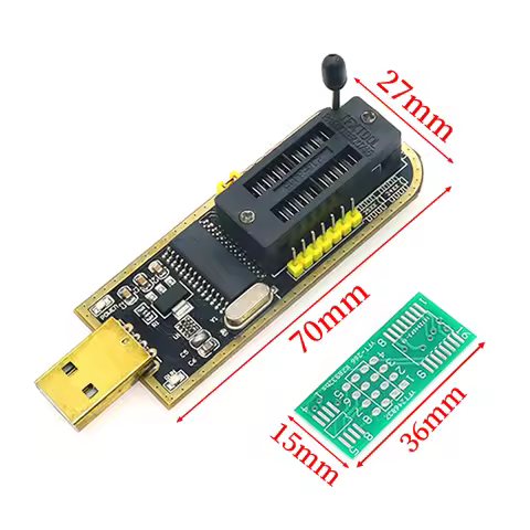 Golden CH341A USB Programmer BIOS FLASH Burner, Applicable to Motherboard Router LCD, Universal SOP8