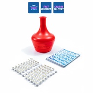 H&H Plastic Bingo Set Pinoy Classic Game with Shaker and Cards Complete Set for Family Party Games