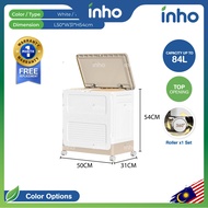 INHO L50-65cm Multipurpose Top Flip Storage Box Foldable Storage Cabinet Clothes Toy Storage Organiz