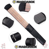 MAGICIANOK Pocket Guitar, Maple Wood F/Beginne Chord Trainer, Compact Size Guitar Practice 6 String 