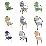 SANSHY Rattan Chair Single Dining Chair Outdoor Balcony
