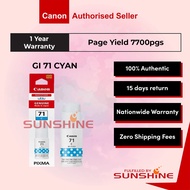 Canon GI-71 Genuine Ink Bottle - Black/Cyan/Magenta/Yellow for G1020/G2020/G3020/G3060/G2730/G3730/G