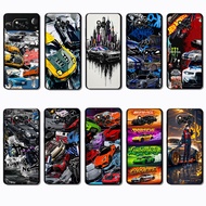 for 3c Xiaomi Poco X3 GT X3 NFC X5 Pro C31 C40 C55 C65 NS45 modified car comics Fashionable soft bla