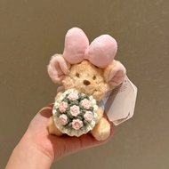Butterfly Fairy Little Bean Bear Pink Piglet Eeyore Plush Doll Pendant Keychain Couple Birthday Gift