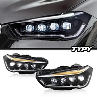 TYPY Car Headlights For BMW X1 F48 2016-2019 LED Car Lamps Daytime Running Lights Dynamic Turn Signa