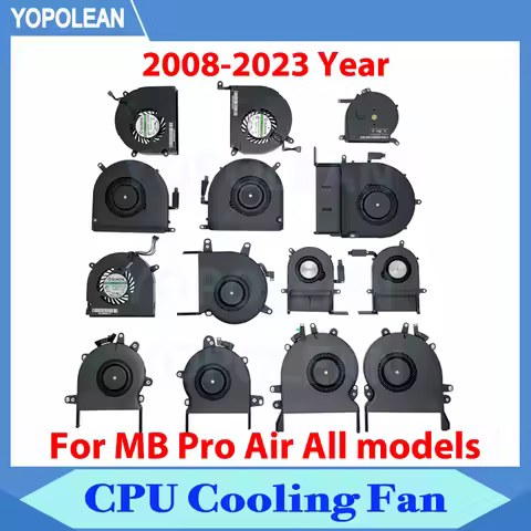 Original CPU Cooler For Macbook Pro A1278 A1286 A1398 A1502 A1466 A1706 A1707 A1708 A1990 A2141 A193