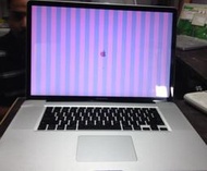 (筆電維修)Apple MacBook Pro A1297 ,17吋 畫面全白,影像線條及雜訊,顯示卡故障,維修實例