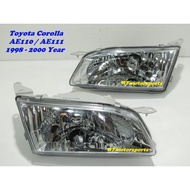 [ READY STOCK ] Toyota Corolla AE110 AE111 Front Crystal Head Lamp / Crystal Head Light 1998 - 2000 