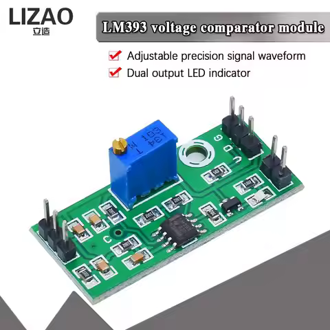 LM393 3.5-24V Voltage Comparator Module High Level Output Analog Comparator Control With LED Indicat