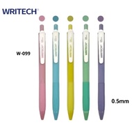Writech Color Gel Pen W-099 SWEET VINTAGE COLORS Size 0.5 Mm. Pigment Ink By Handle