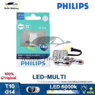 Philips LED MULTI T10 G14 Multi-sockets Reading Lamp Interior Light White Interior Light 12957ULWX1 Fit SV8.5-8