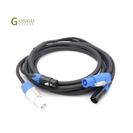 Powercon 3-Pin XLR Combo Cable DMX512 Power Con Cable XLR Combo Cable 5m
