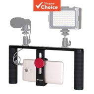New arrival PULUZ Vlogging Live Broadcast Smartphone Video Rig Filmmaking Recording Handle Stabilize
