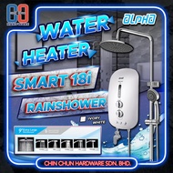 Alpha Instant Water Heater+Rainshower Smart 18i | Smart-18i Metal Black|Ivory White|Bathroom Water Heater|Toilet Shower